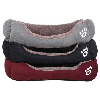 Dogs Bed Basket House  Soft Fleece Warm Bed