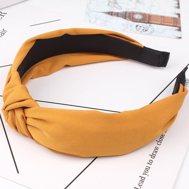 Wide Top Knot Hair Bands For Women Headdress