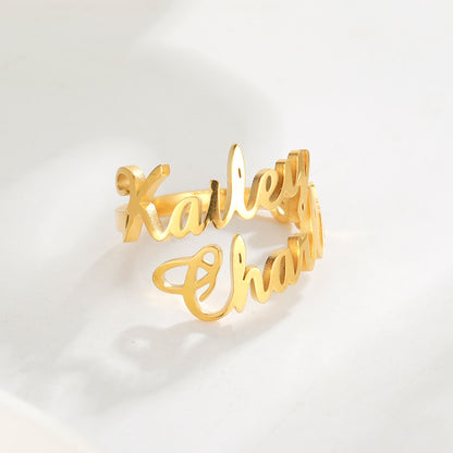 Customized Name Rings  Personalized Stackable Name