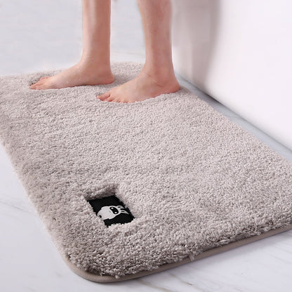 High-hair bathroom toilet door absorbent floor mat