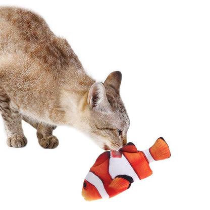 Pet Soft Plush 3D Fish Shape Cat Toy Interactive Fish Catnip Toys