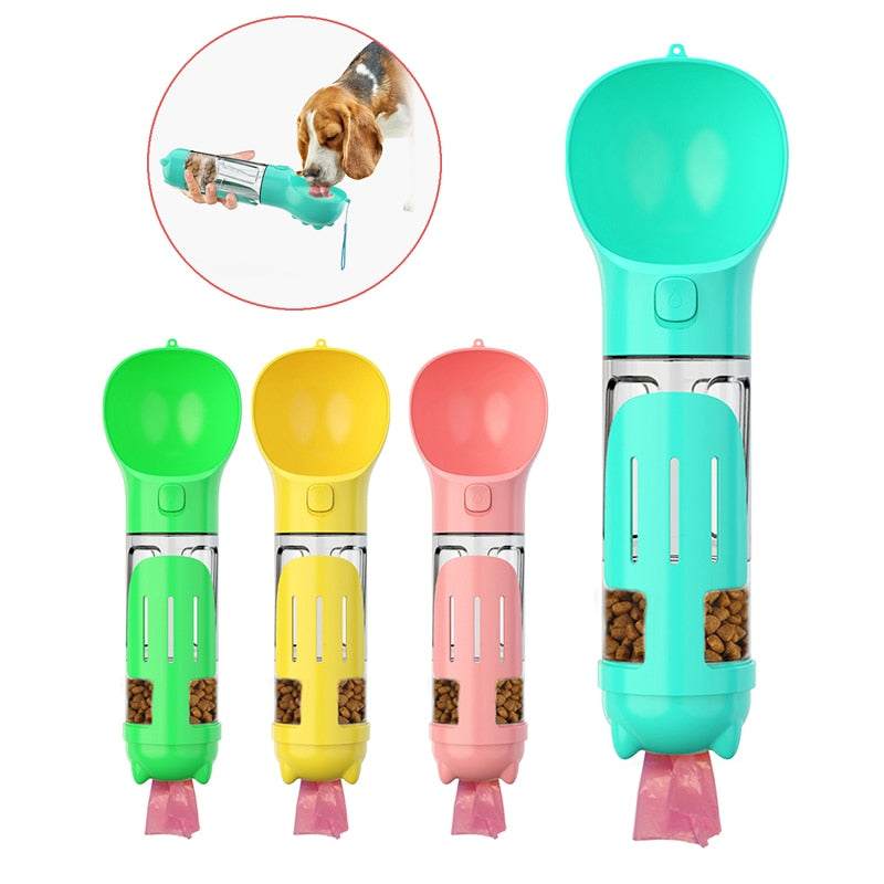 Dog Water Bottle 3 In 1 Portable Pet Dog Water Bottle