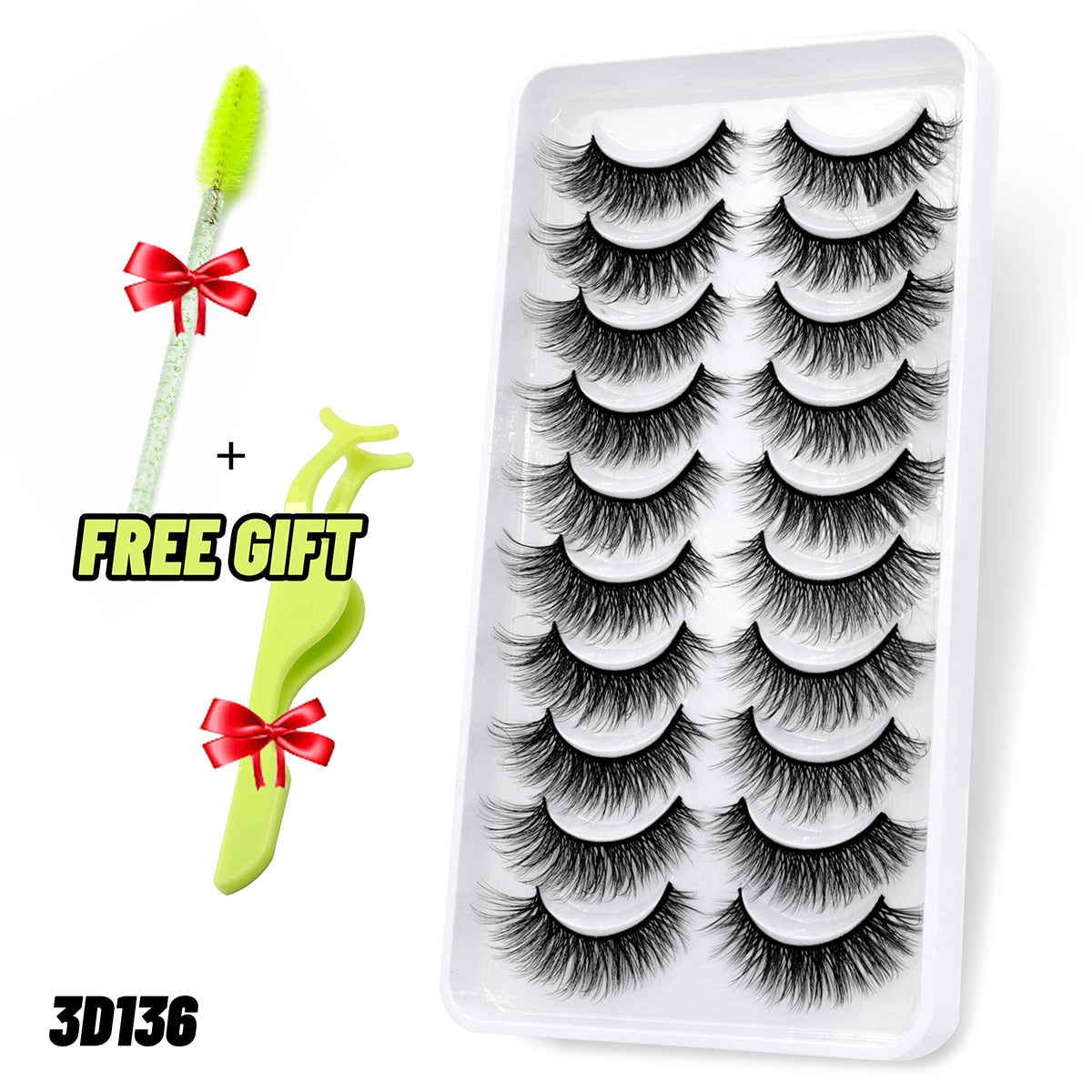 Beauty 3D Faux Mink Lashes Fluffy Soft Wispy