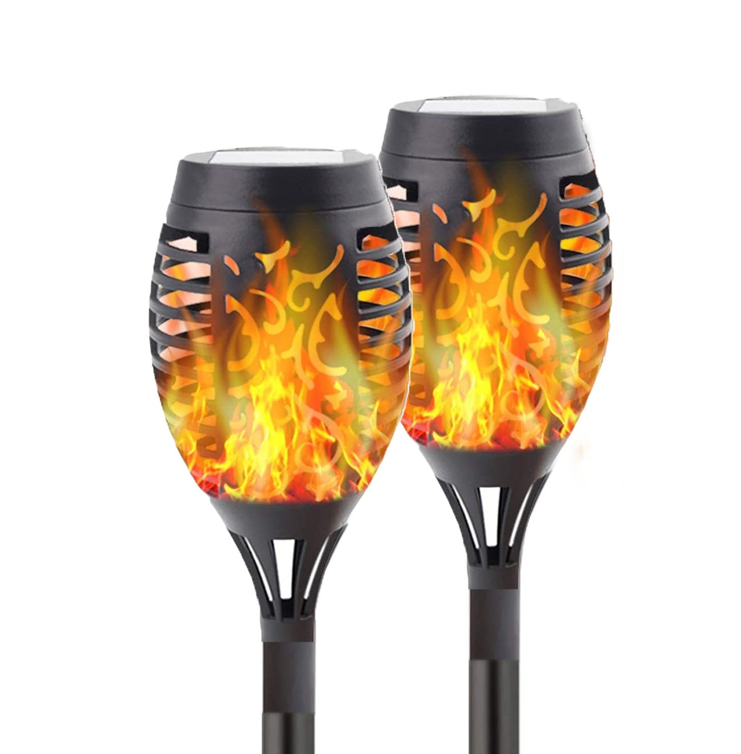 Outdoor Led Solar Lights Flickering Dancing Flame Torch Solar