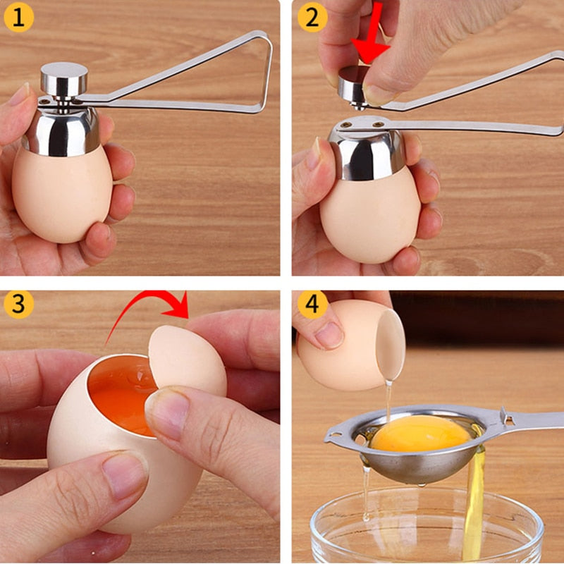 Creative Kitchen Tools Metal Egg Scissors