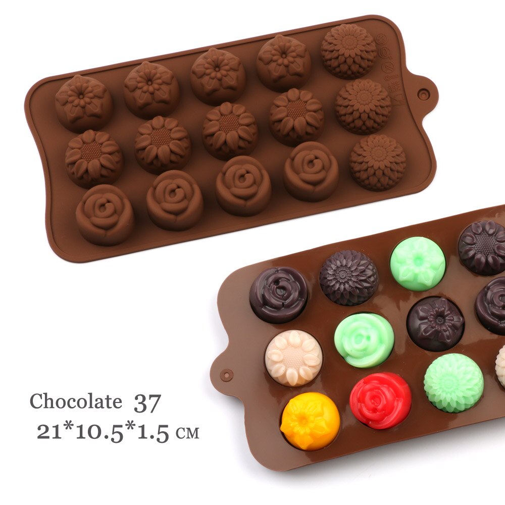 New Silicone Chocolate Mold 3D Shapes Mold Fun Baking Tools