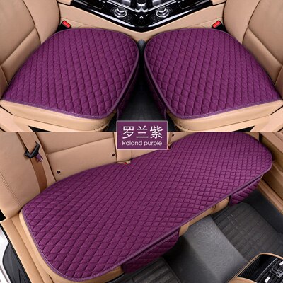 Flax Car Seat Cover Four Seasons Front Rear