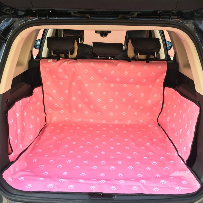 CAWAYI KENNEL Pet Carriers Dog Car Seat Cover Trunk Mat