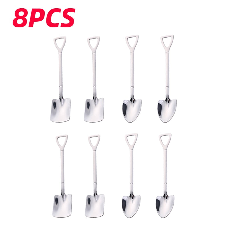 Shovel Spoons Stainless Steel Teaspoons Tableware