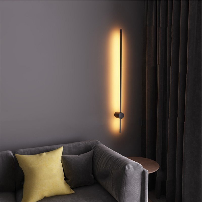 Simple Geometric Lines LED Wall Lamp  Decor Sofa Background