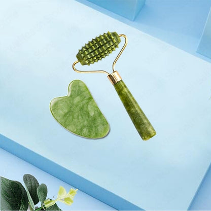 Beauty Natural Facial Massager Roller Jade Face Board