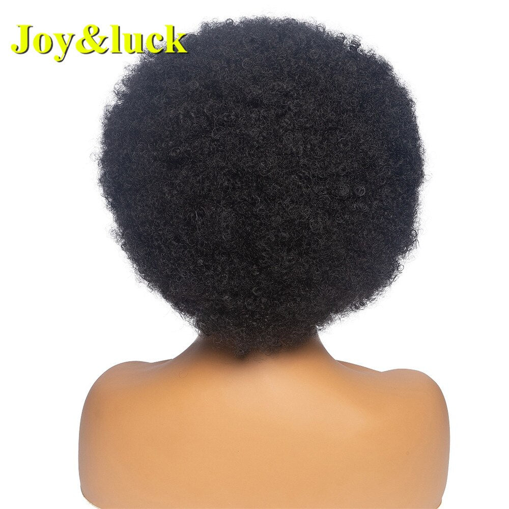 Beauty Synthetic  Headband Wig African Women Turban Wig