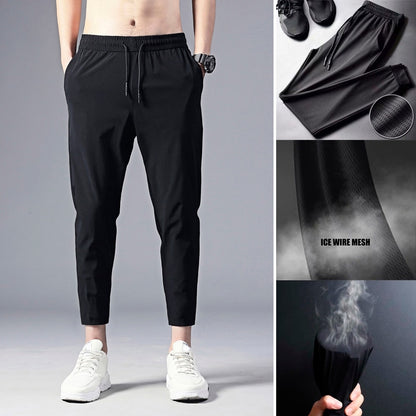 Men Jogger Casual Pants Lightweight Breathable Quick Dry