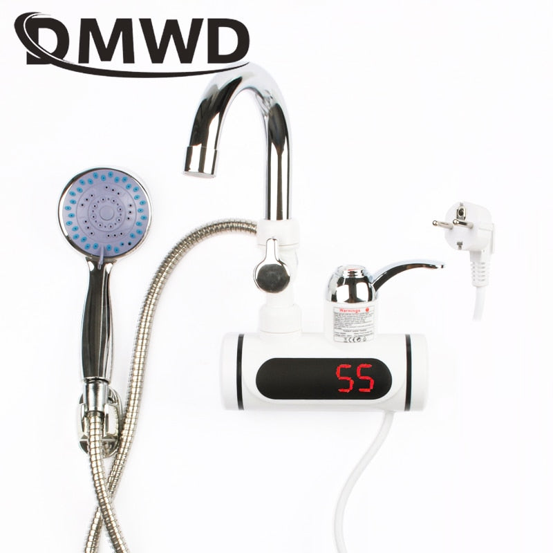 Temperature Display Instant Hot Water Heater Faucet