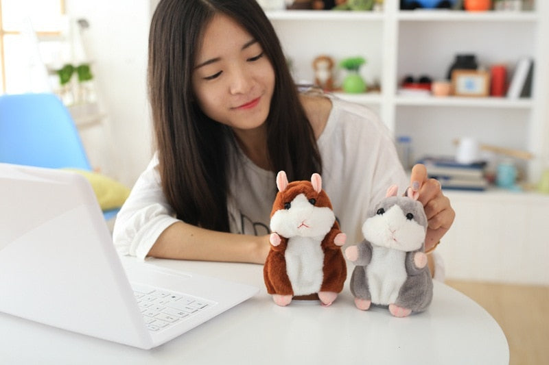Talking Hamster Falante Mouse Pet Plush Toy Cute Talking Sound