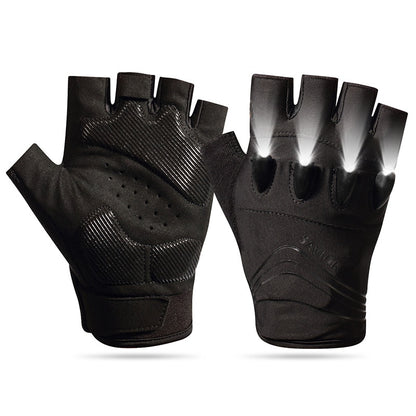 Cycling Gloves Luminous Breathable Half Short Finger