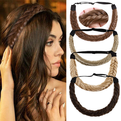 Fishbone Braids Twist Elastic Hair Headband