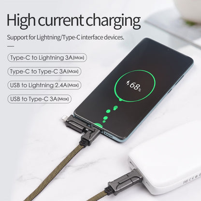 HOCO 4in1 USB Type C Cable 60W Metal PD Fast Charger