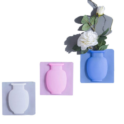 Sucker Silicone Sticky Magic Vase To The Wall Glass