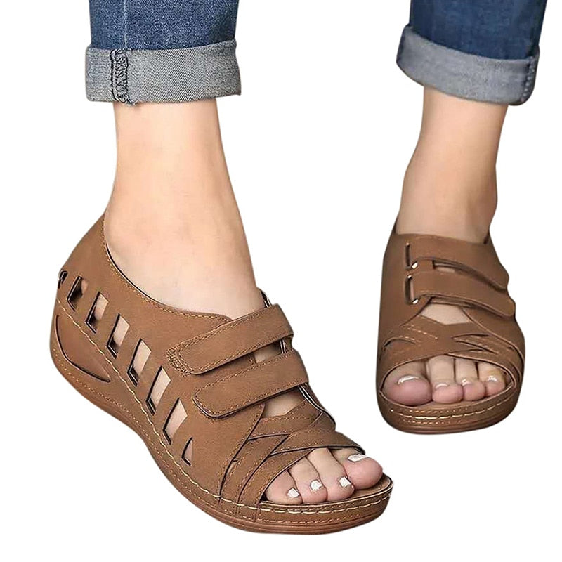 Casual Heels Sandals Sandals Soft Wedges Shoes