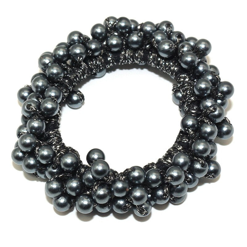 Woman Big Pearl Hair Ties Fashion Korean Style