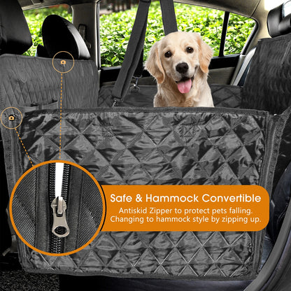Dog Car Seat Cover Waterproof  Dog Carrier Hammock Cushion