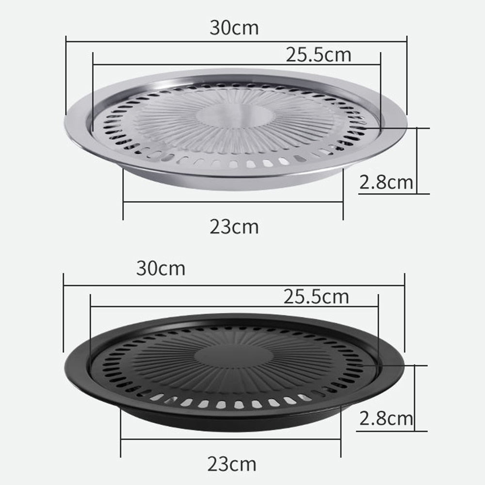 Korean Stainless Steel Barbecue Tray