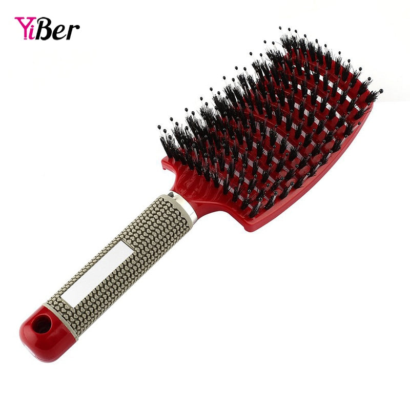 Beauty Hair Scalp Massage Comb Bristle Nylon Hairbrush