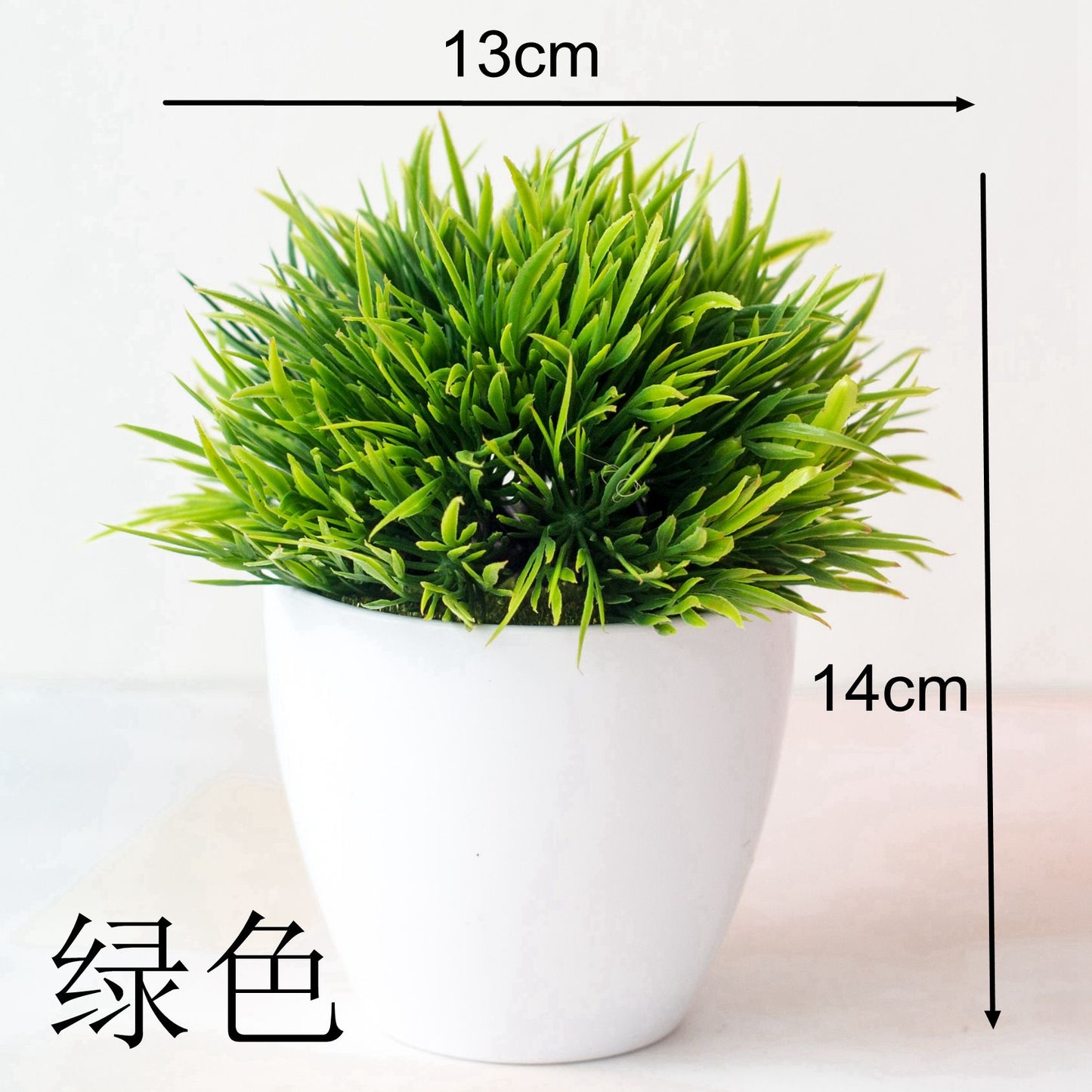 Green Artificial Pine Tree Persian Grass Plants Bonsai