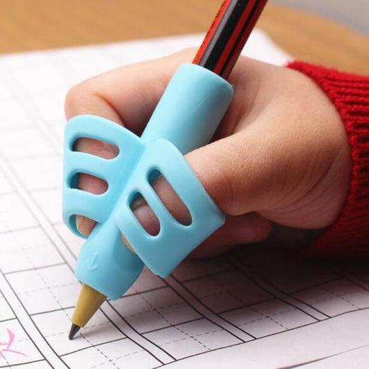 Beginner Two-finger Pen Holder Silicone Baby Learning Writing Tool