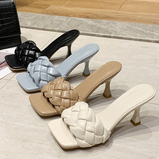 Luxury Slides Women 8cm High Heels Mules Fetish Pumps