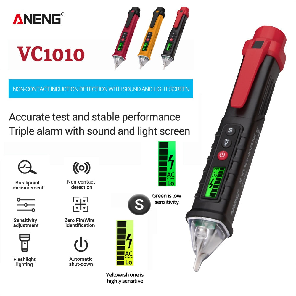 Digital AC DC Voltage Detectors Tester Pen