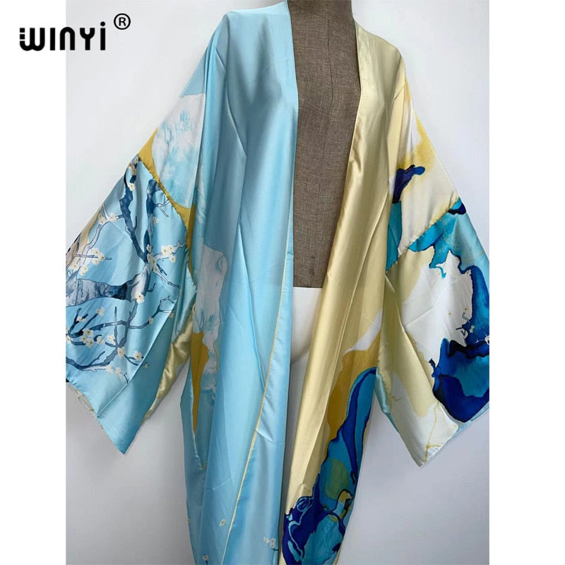 Kimonos Women Print Long Sleeve Cardigan