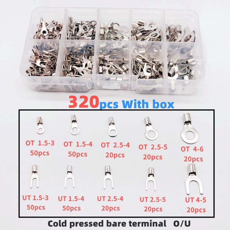 320pieces Boxed Crimp Terminal Pliers Cold Pressed