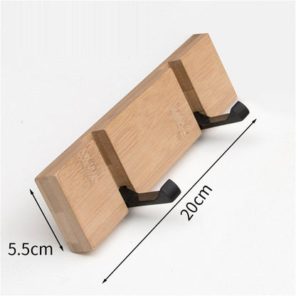 Foldable Coat Rack Bamboo Hallway Hat Hook Hanger