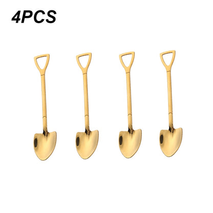 Shovel Spoons Stainless Steel Teaspoons Tableware