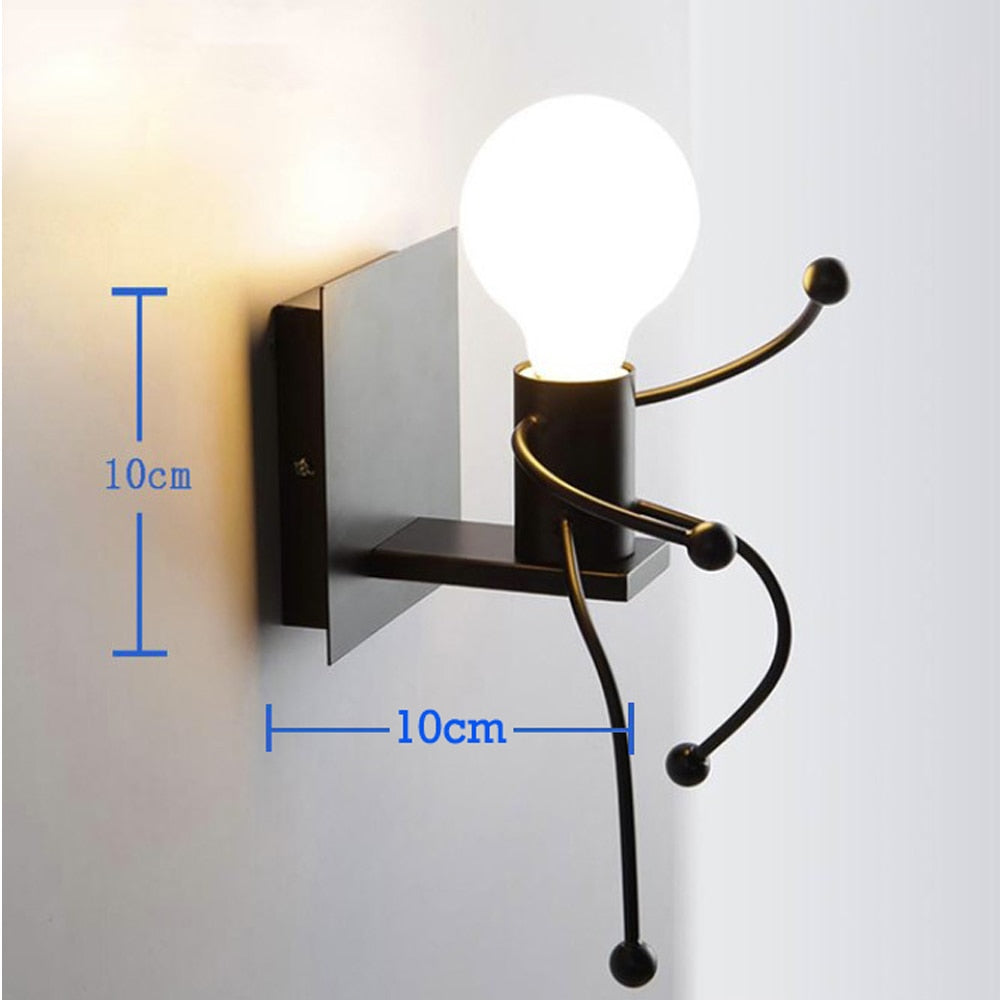 Nodic LED Wall Lamp American Industrial Style Iron Lights