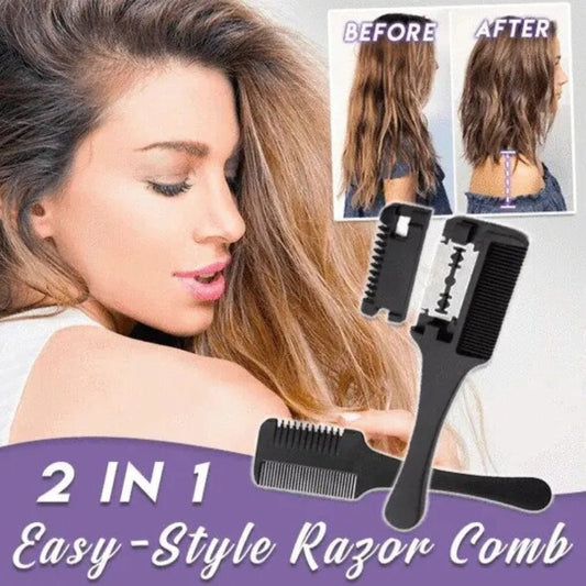 Beauty Double Sides Hair Razor Comb Cutter Cutting Thinning knife