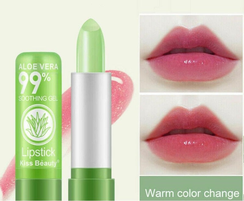 Beauty 1Piece Moisture Lip Balm Long-Lasting Natural Aloe Vera Lipstick