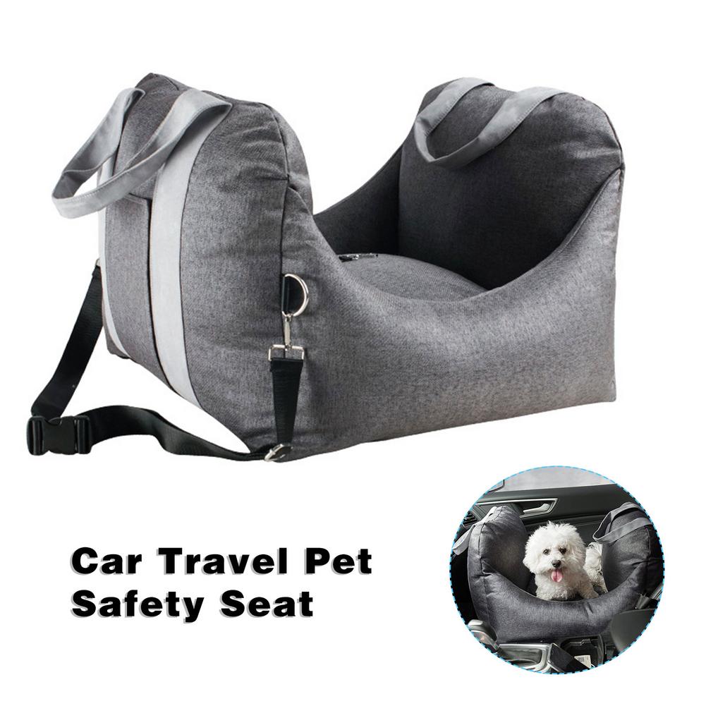 Dog Car Seat Travel Pet Booster Seat With Handles