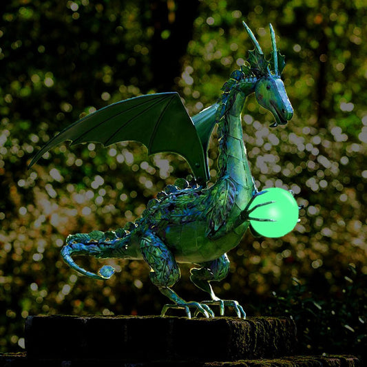 1 Piece Resin Gardening Flying Dragon Statue