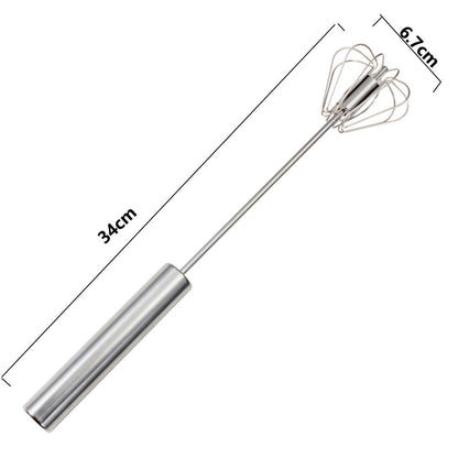 1Piece Stainless Steel Easy Beater Whisk Mixer