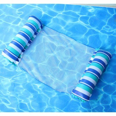 Inflatable Foldable Floating Row Backrest Air Mattresses