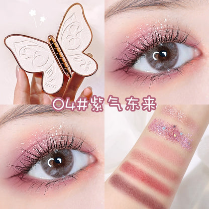 Beauty Brand 6 colors Eyeshadow palette butterfly Eye shadow