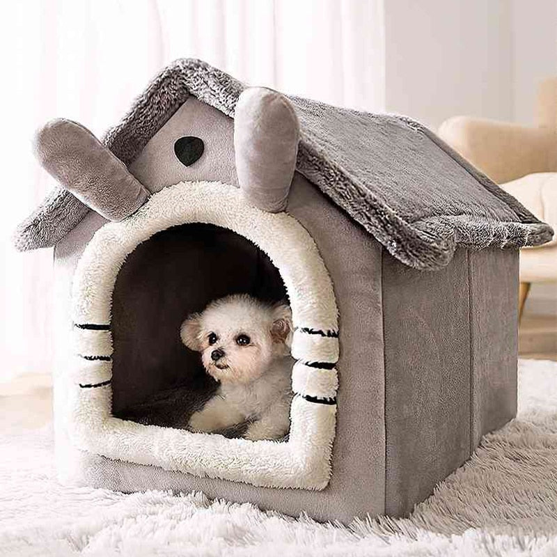 Pet House Warm Enclosed Bed Cave Tent