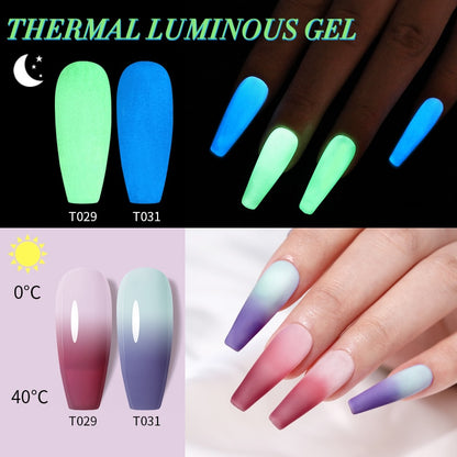 Beauty 7.5ml Luminous Thermal Gel Nail Polish