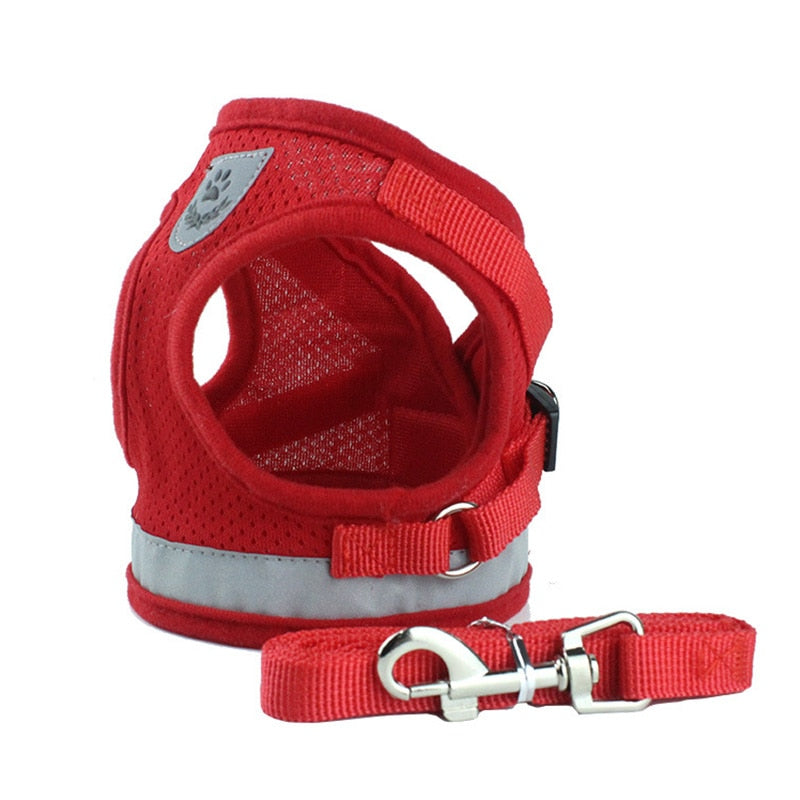 Fashion Plaid Cat Harnesses for Cats Summer Mesh Pet Harness