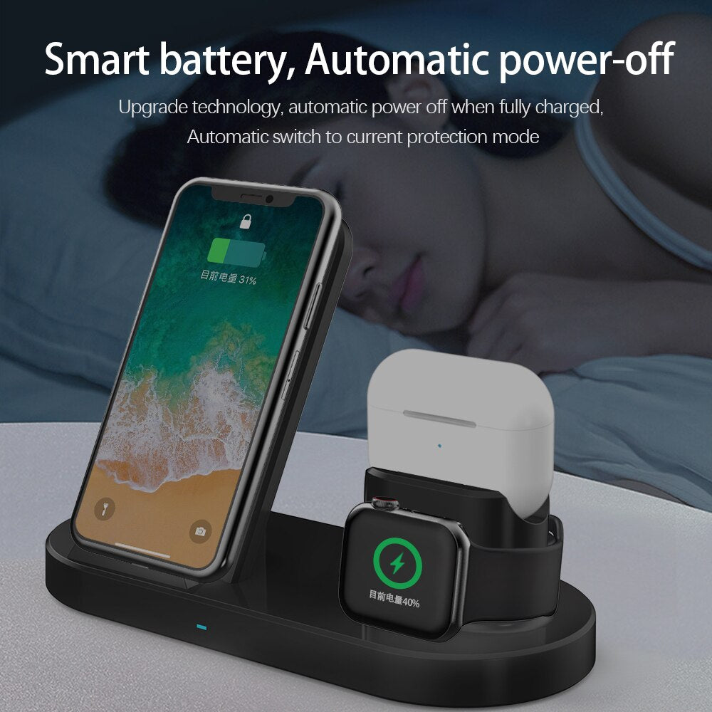 15W Fast Wireless Charger Airports Pro Watch Stand Charging