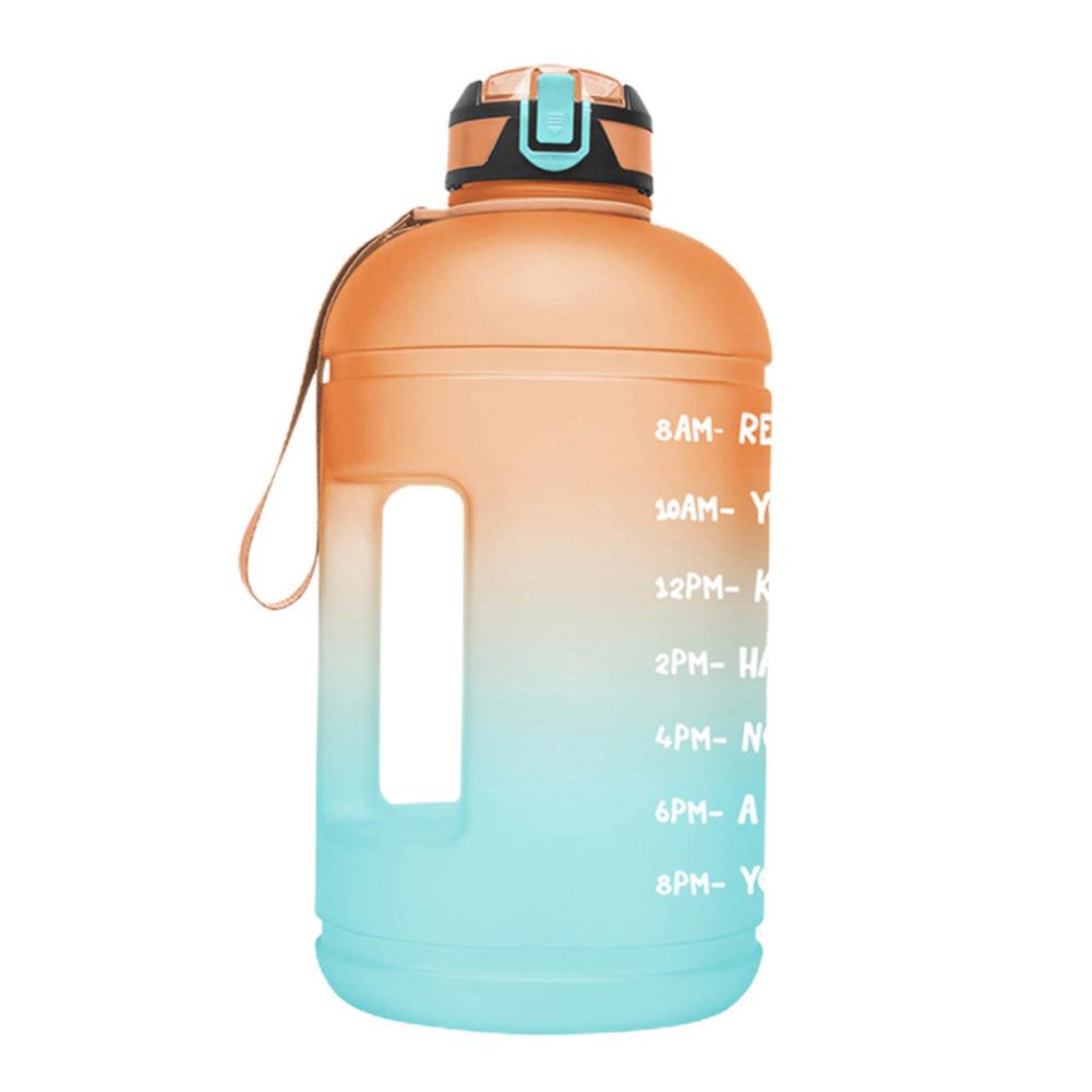 Water Bottle Direct Drinking Straw and Time Marker