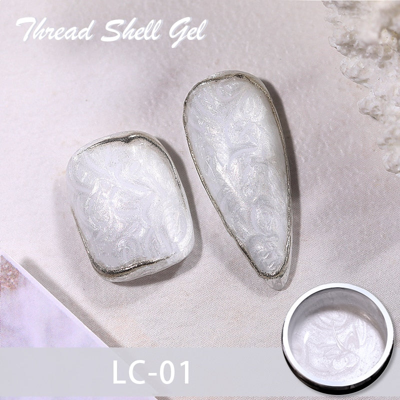 Beauty Thread Shell Nail Gel Polish Pearl Shell Semi-Permanent